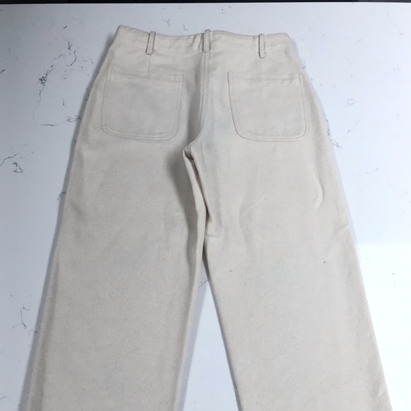 Cream Stylish Cotton Trousers - Picture 2 of 3